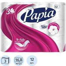 Ариун цэврийн цаас Papia Bali flover №12 Бишрэлт